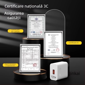 Încărcător rapid de 120W pentru Huawei, Honor, Oppo și dispozitive Android — QC 4.0, ieșire 120W, compatibil universal