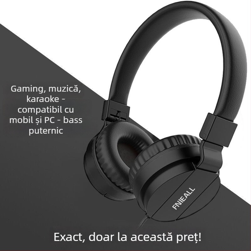 TD1 headset cu fir, mufă 3,5 mm, 20–20000 Hz, 32 Ω