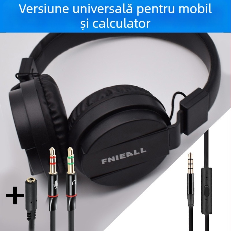 TD1 headset cu fir, mufă 3,5 mm, 20–20000 Hz, 32 Ω