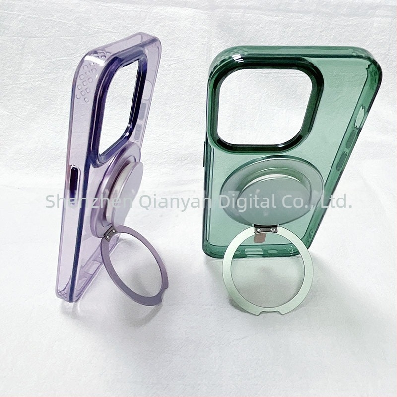 Suport magnetic pentru telefon cu montaj snap-on, braț telescopic pliabil, bază circulară cu ventuză magnetică, compatibil universal, materiale ABS+TPU+magnet+aluminiu