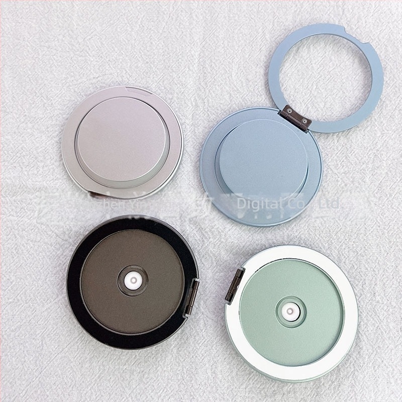 Suport magnetic pentru telefon cu montaj snap-on, braț telescopic pliabil, bază circulară cu ventuză magnetică, compatibil universal, materiale ABS+TPU+magnet+aluminiu