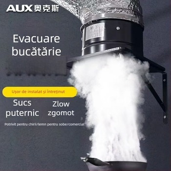 Ventilator de evacuare pentru bucătărie AUX-APK20, montaj suspendat, 220V, 85W, control mecanic