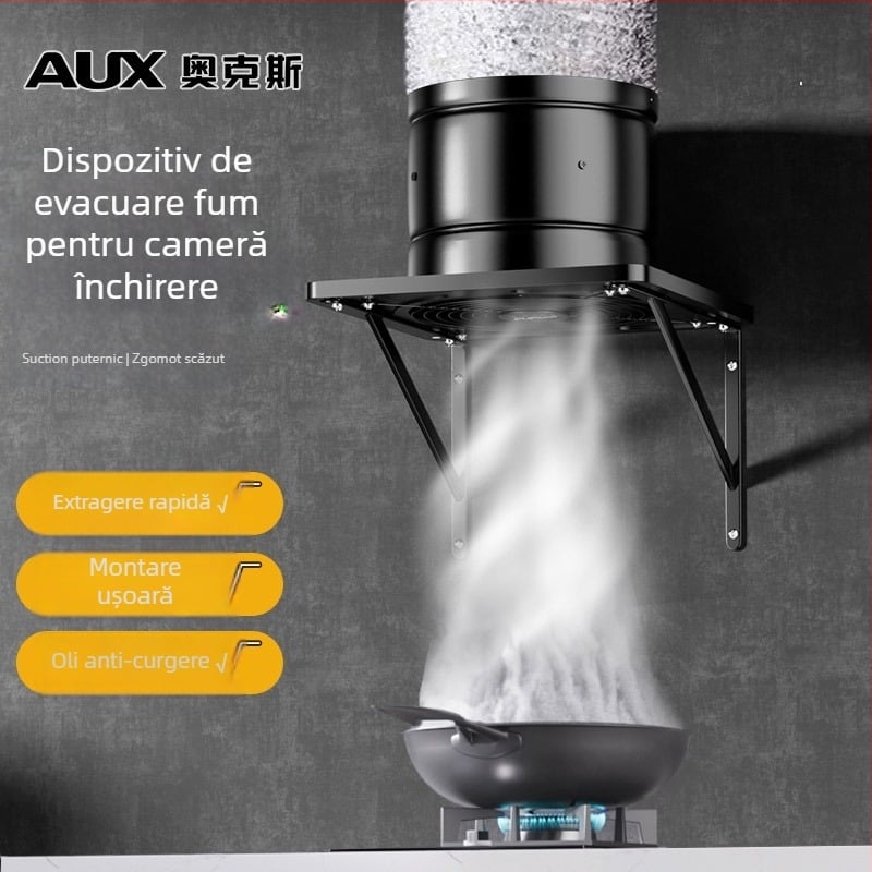 Ventilator de evacuare pentru bucătărie AUX-APK20, montaj suspendat, 220V, 85W, control mecanic