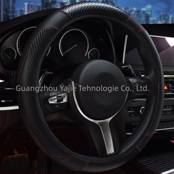 Husă pentru volan auto, suprafață din piele artificială, toate anotimpurile, montaj universal