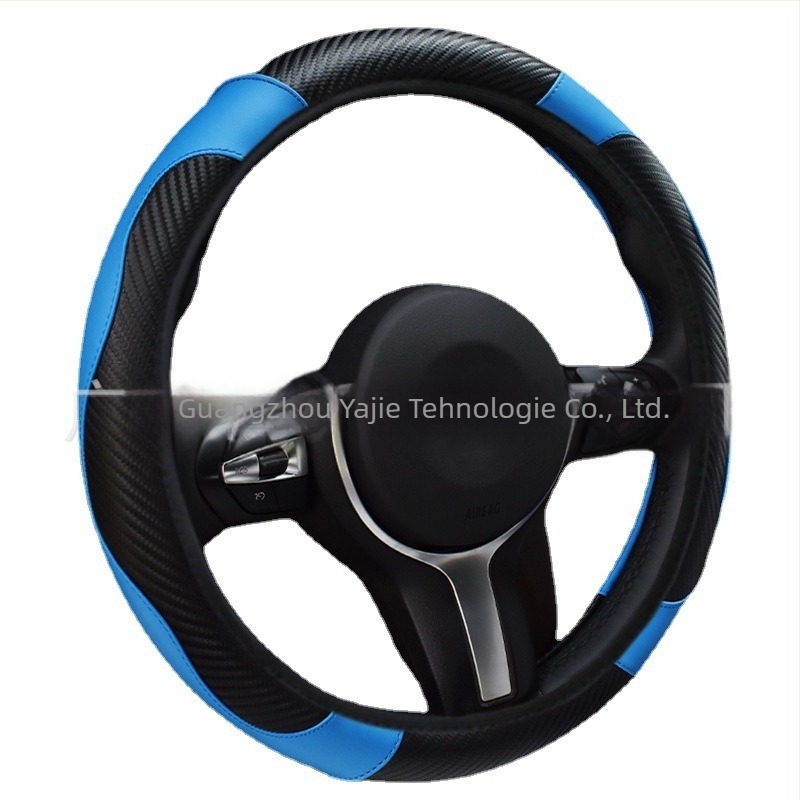 Husă pentru volan auto, suprafață din piele artificială, toate anotimpurile, montaj universal