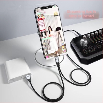 Carte de sunet OTG pentru streaming live cu DAC, USB 2.0, divizare 1:2