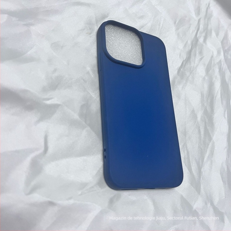 Carcasă pentru telefon din silicon, finisaj mat, design minimalist; disipare a căldurii, protecție la cădere, rezistență la uzură, anti-amprentare, compatibilă cu dispozitive Apple