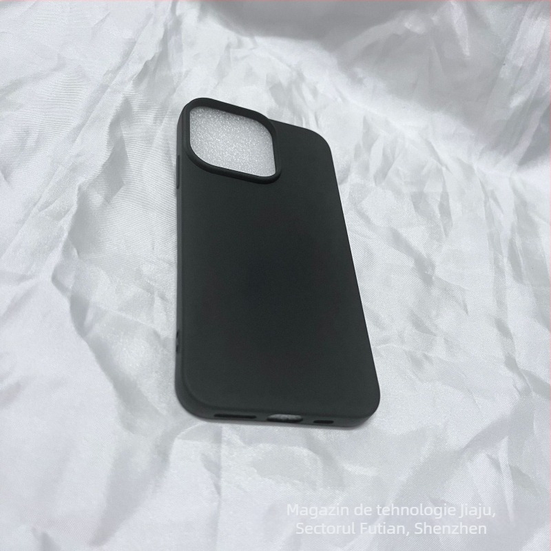 Carcasă pentru telefon din silicon, finisaj mat, design minimalist; disipare a căldurii, protecție la cădere, rezistență la uzură, anti-amprentare, compatibilă cu dispozitive Apple