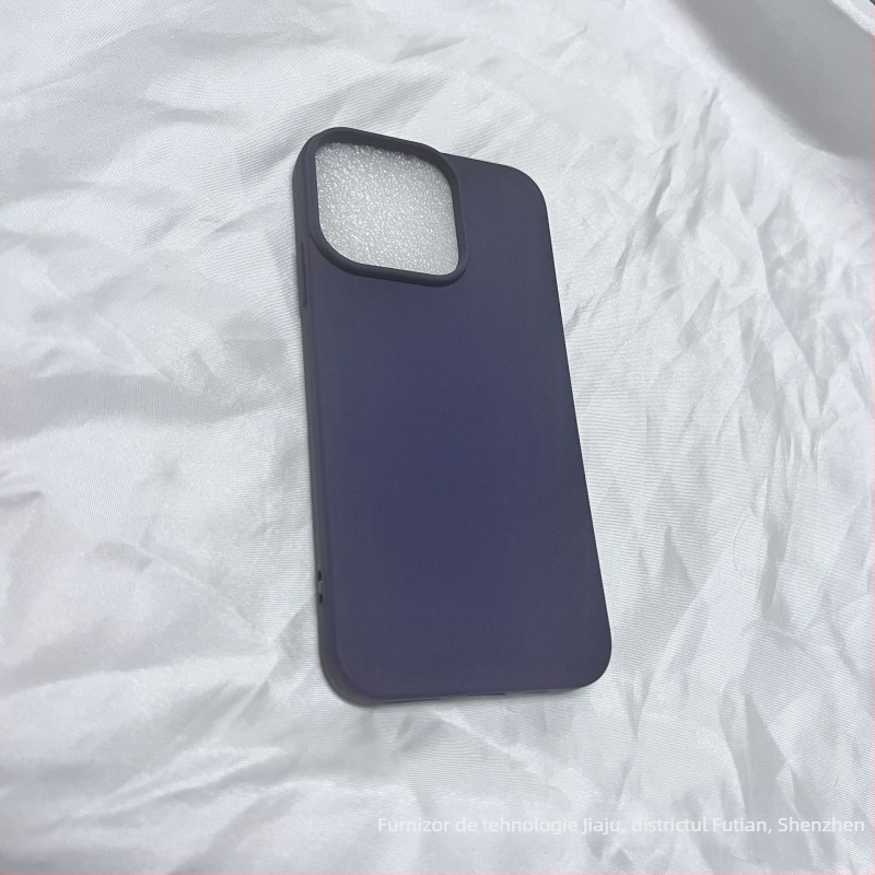 Carcasă pentru telefon din silicon, finisaj mat, design minimalist; disipare a căldurii, protecție la cădere, rezistență la uzură, anti-amprentare, compatibilă cu dispozitive Apple