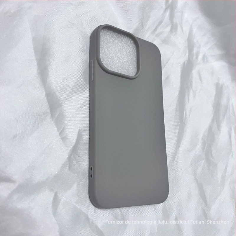 Carcasă pentru telefon din silicon, finisaj mat, design minimalist; disipare a căldurii, protecție la cădere, rezistență la uzură, anti-amprentare, compatibilă cu dispozitive Apple