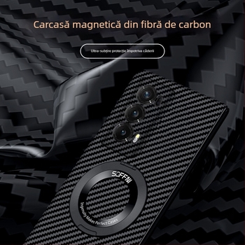 Carcasă din fibră de carbon pentru Huawei Honor MagicV2 pliabil, husă rigidă VS2, protecție completă a marginilor