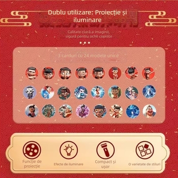 Fenar-proiector pentru copii, jucărie luminoasă cu proiecție a cerului înstelat, din plastic, educativ pentru dezvoltarea coordonării mână-ochi, destinat copiilor 4–6 ani