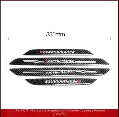 Prag ușă BMW – aspect fibră de carbon real, rezistent la zgârieturi și uzură