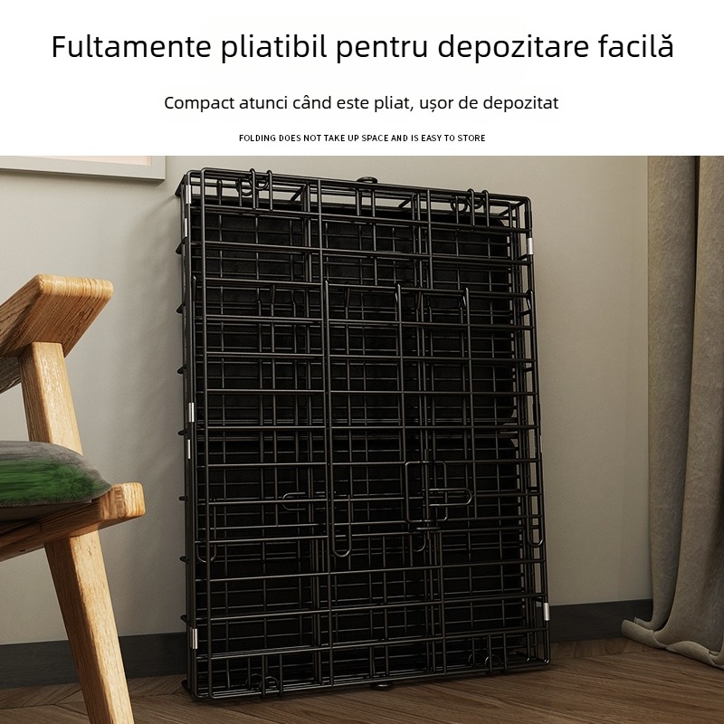 Cușcă pentru câini - din sârmă, pentru utilizare în interior și exterior (Material: sârmă; Categorie: cușcă; Destinat pentru: câini; Import: Nu; Autorizare IP: Nu)