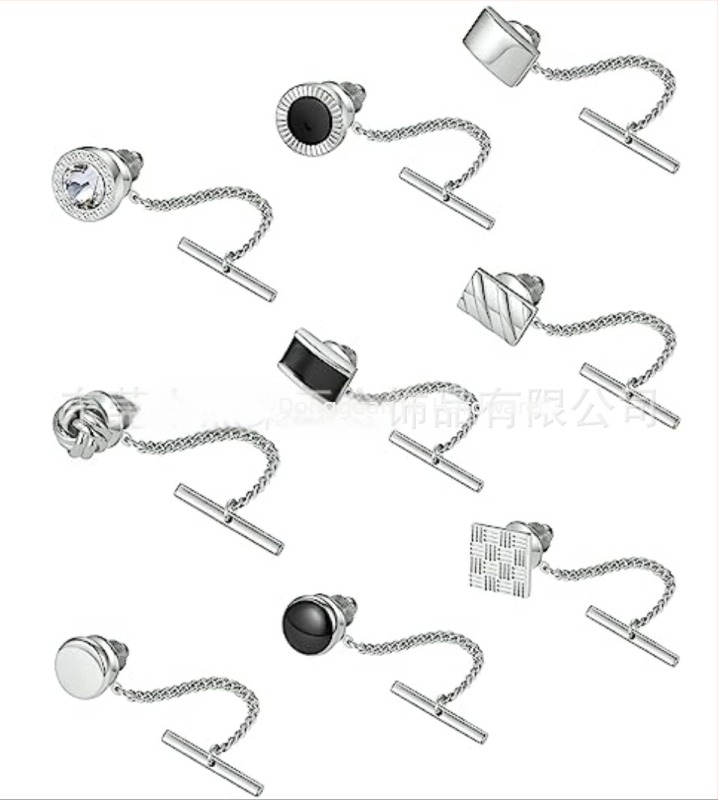 Clip cravată din cupru, design geometric, stil simplu unisex, origine Dongguan