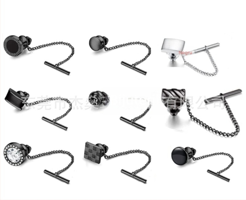 Clip cravată din cupru, design geometric, stil simplu unisex, origine Dongguan