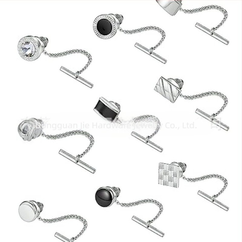 Clip cravată din cupru, design geometric, stil simplu unisex, origine Dongguan