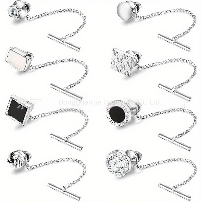 Clip cravată din cupru, design geometric, stil simplu unisex, origine Dongguan