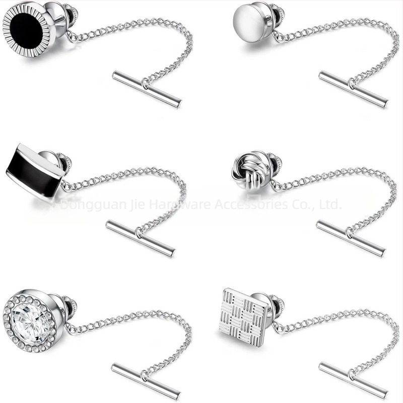 Clip cravată din cupru, design geometric, stil simplu unisex, origine Dongguan