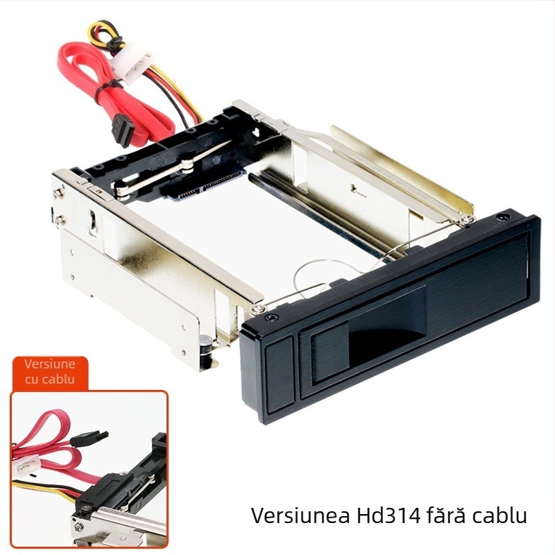 Raft de extragere pentru hard disk – montaj fără șuruburi și fără unelte, construcție metalică, model HDD314, Shuolitai SEATAY