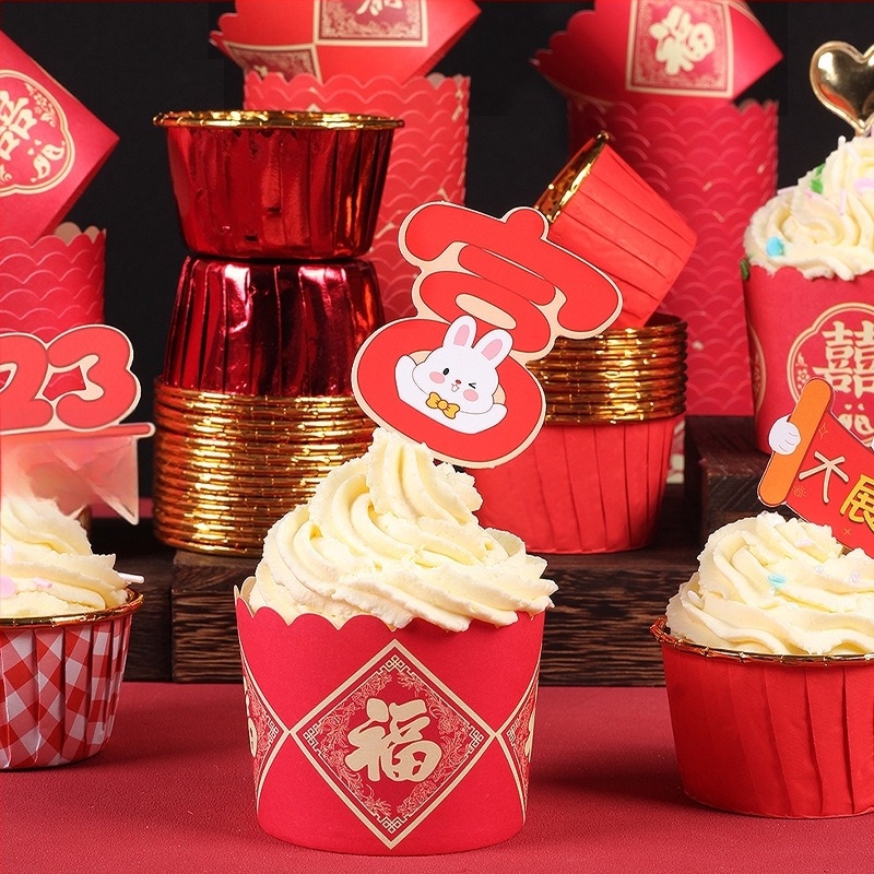 Cupe de brioșe din hârtie pentru coacere – laminat, acoperire PET, 170 g/m², Jiang xiaopei