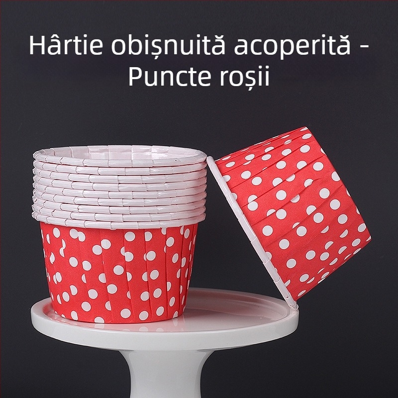 Cupe de brioșe din hârtie pentru coacere – laminat, acoperire PET, 170 g/m², Jiang xiaopei