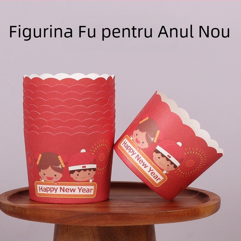 Cupe de brioșe din hârtie pentru coacere – laminat, acoperire PET, 170 g/m², Jiang xiaopei