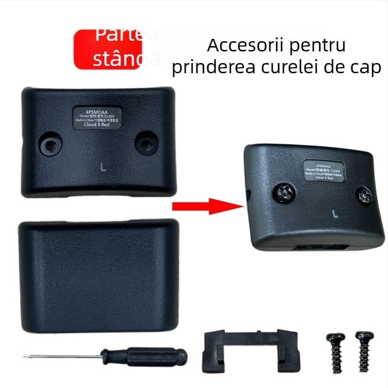 Accesorii pentru catarama benzi de cap Kingston HyperX Hurricane 2 Tomahawk Alpha Storm — compatibile cu Hurricane 2 Tomahawk Alpha Storm; montaj ușor; personalizare după model
