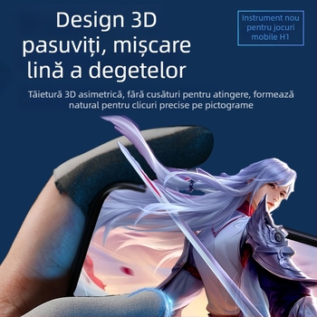 Mănușă deget pentru jocuri pe ecran tactil – fibre de carbon, fibre de cupru și fibre metalice, ultra-subțire, 10 g, logo imprimat, personalizare disponibilă