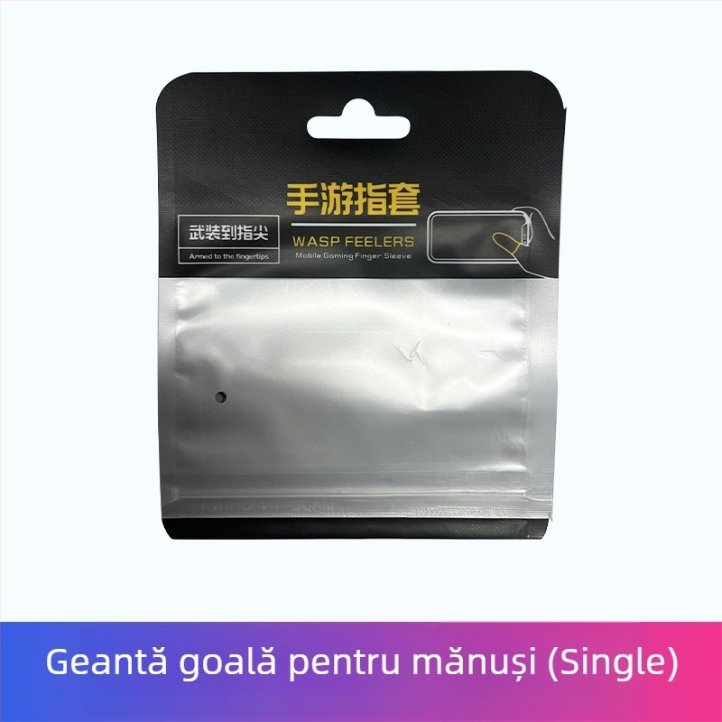 Mănușă deget pentru jocuri pe ecran tactil – fibre de carbon, fibre de cupru și fibre metalice, ultra-subțire, 10 g, logo imprimat, personalizare disponibilă