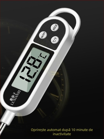 Detector termometru pentru aer condiționat auto - tester digital de temperatură cu sondă pentru conducta de aer