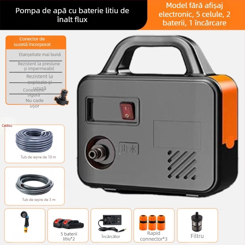 Pompa de irigare reîncărcabilă cu duză de pulverizare - Material PP - Brand Heni - pentru spații verzi publice, grădină și horticultură