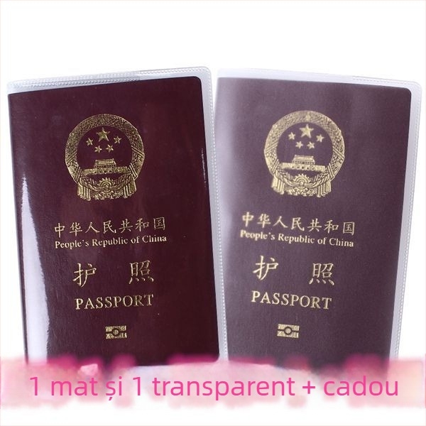 Husa de protecție pentru pașaport, PU material, pliabil, stil japonez