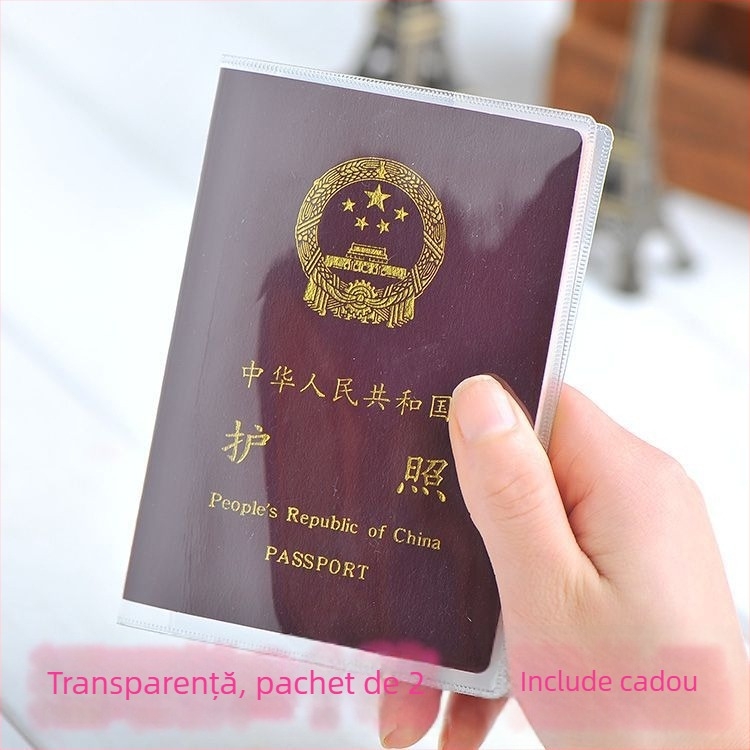 Husa de protecție pentru pașaport, PU material, pliabil, stil japonez