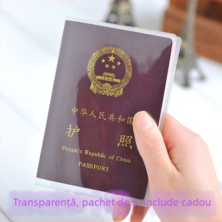 Husa de protecție pentru pașaport, PU material, pliabil, stil japonez