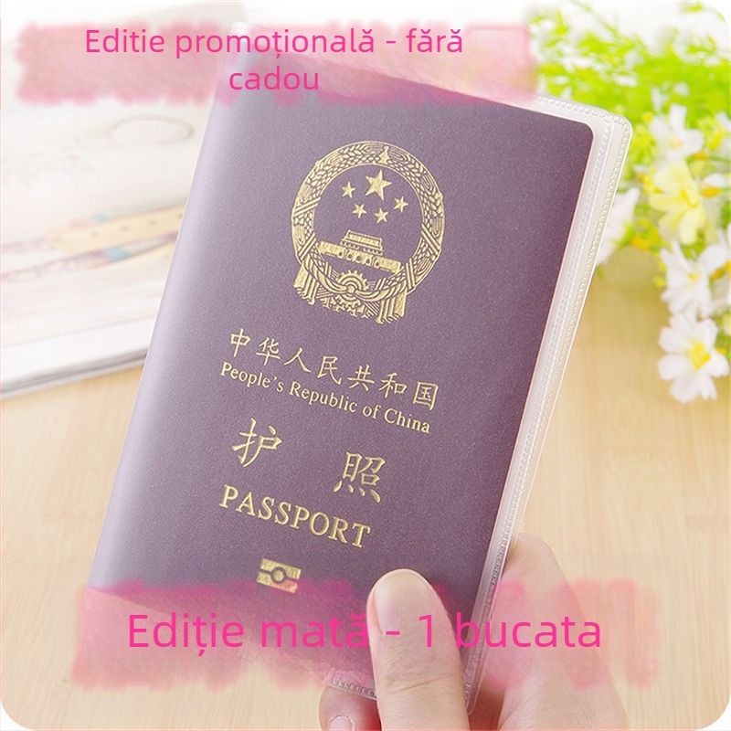 Husa de protecție pentru pașaport, PU material, pliabil, stil japonez