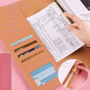 Carte de stocare a înregistrărilor de sarcină din piele, model Sleeping Baby Storage Book; 120 de pagini; grosime 1.5; grosime material 0.2; imprimare siglă disponibilă