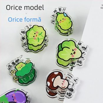 Portofel - Clip din acrilic Wen xu, fabricat de Yanko crafts; Clip PP cu design Cartoon Star pentru note și fotografii, personalizabil