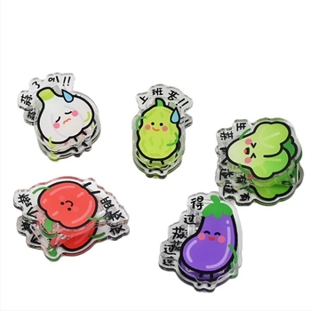 Portofel - Clip din acrilic Wen xu, fabricat de Yanko crafts; Clip PP cu design Cartoon Star pentru note și fotografii, personalizabil