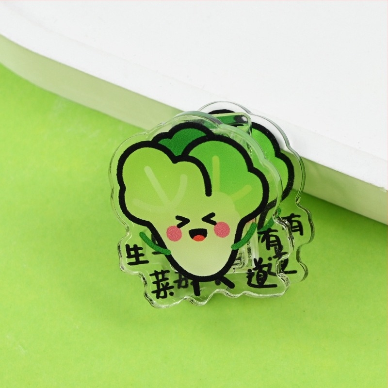 Portofel - Clip din acrilic Wen xu, fabricat de Yanko crafts; Clip PP cu design Cartoon Star pentru note și fotografii, personalizabil