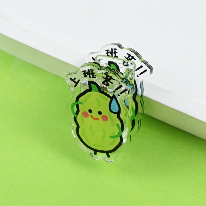 Portofel - Clip din acrilic Wen xu, fabricat de Yanko crafts; Clip PP cu design Cartoon Star pentru note și fotografii, personalizabil