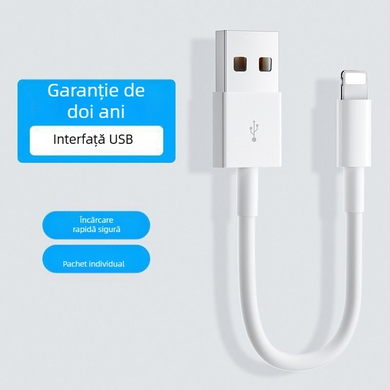 Cablu de date pentru Power Bank 120W încărcare rapidă, compatibil Apple, Huawei, Oppo, Xiaomi, Vivo