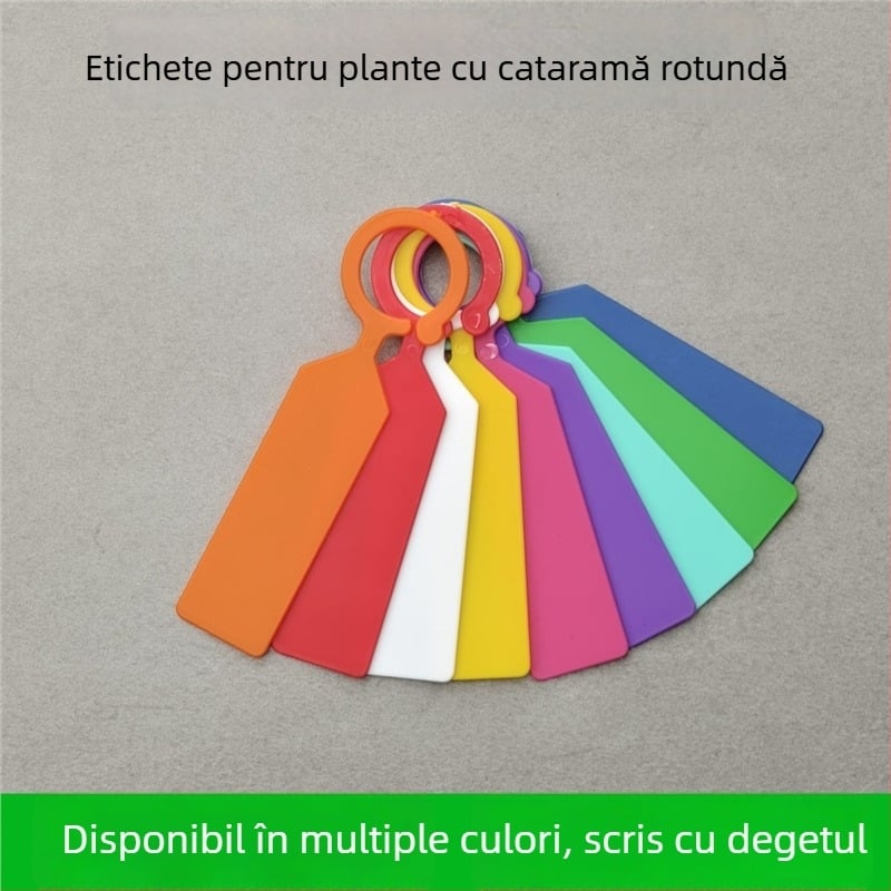 Set din trei piese, etichete de grădină din plastic întărit, impermeabile, pentru etichete de plante și identificare a plantelor suculente