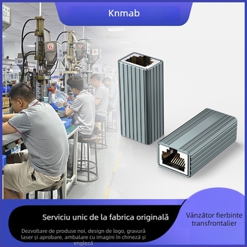 FG01 Conector RJ45 Cat5e ecranat, drept, cu capete duble