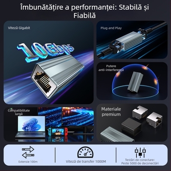 FG01 Conector RJ45 Cat5e ecranat, drept, cu capete duble