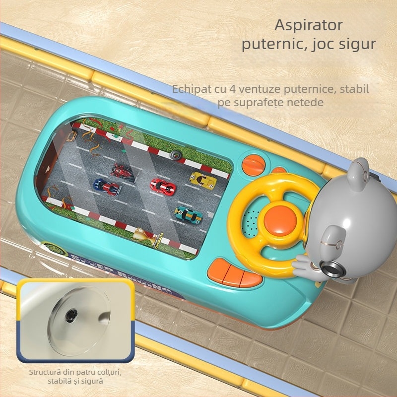Volan de conducere pentru joc de mașină – jucărie educativă interactivă din plastic pentru copii 4–6 ani