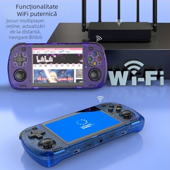 Consolă portabilă arcade cu joystick dublu, design PSP nostalgic, Linux OS, 64GB, conectivitate wireless