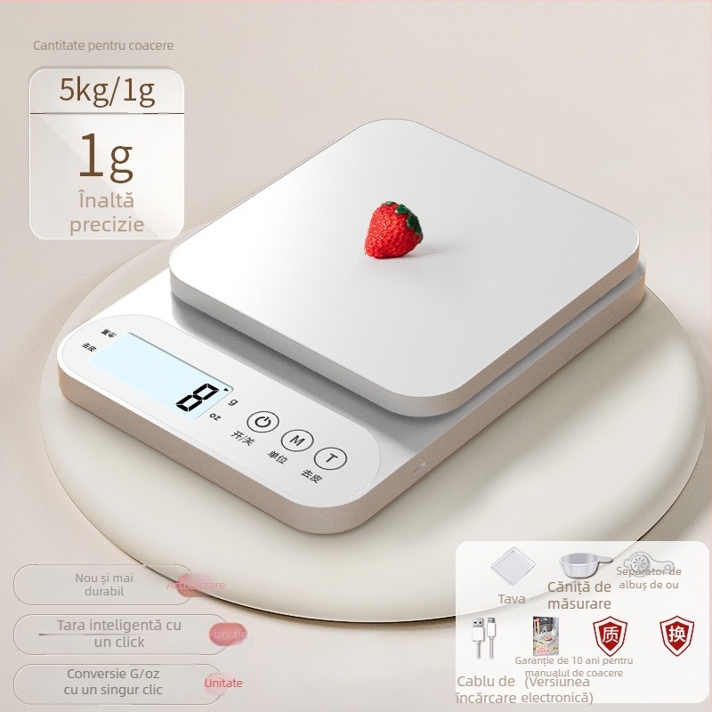 Cântar de bucătărie electronic, cu înaltă precizie pentru coacere și alimente, model 100