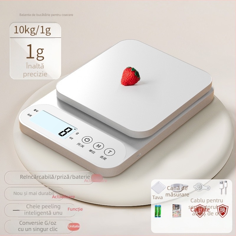 Cântar de bucătărie electronic, cu înaltă precizie pentru coacere și alimente, model 100