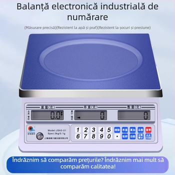 Pu Chun Jsa Series cântar electronic industrial – înaltă precizie la cântărire și numărare, capacitate 30 kg, alimentare reîncărcabilă sau conectare la priză